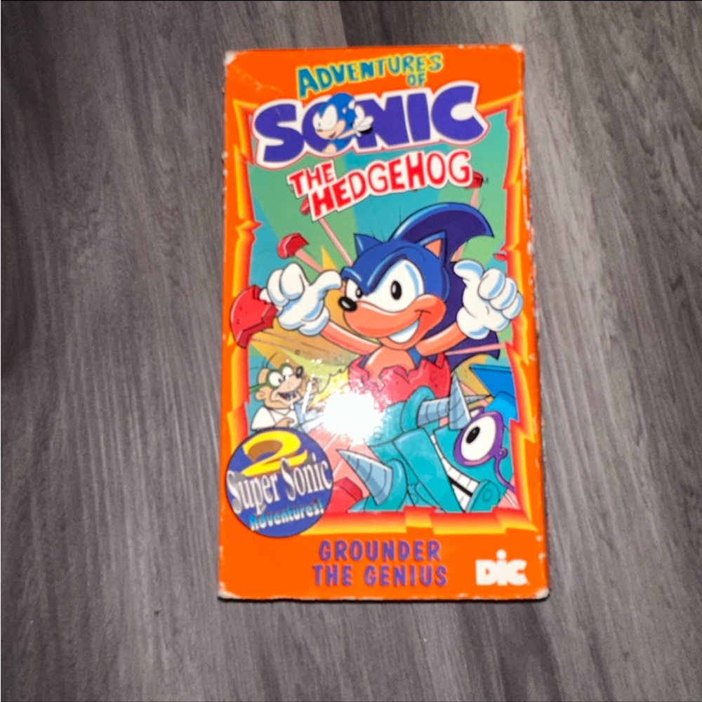 Sonic the Hedgehog - "Grounder the Genius" (VHS, 1994) RARE HTF GREAT CONDITION